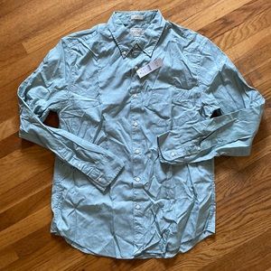 Slim Secret Wash cotton poplin shirt in Large green NWT